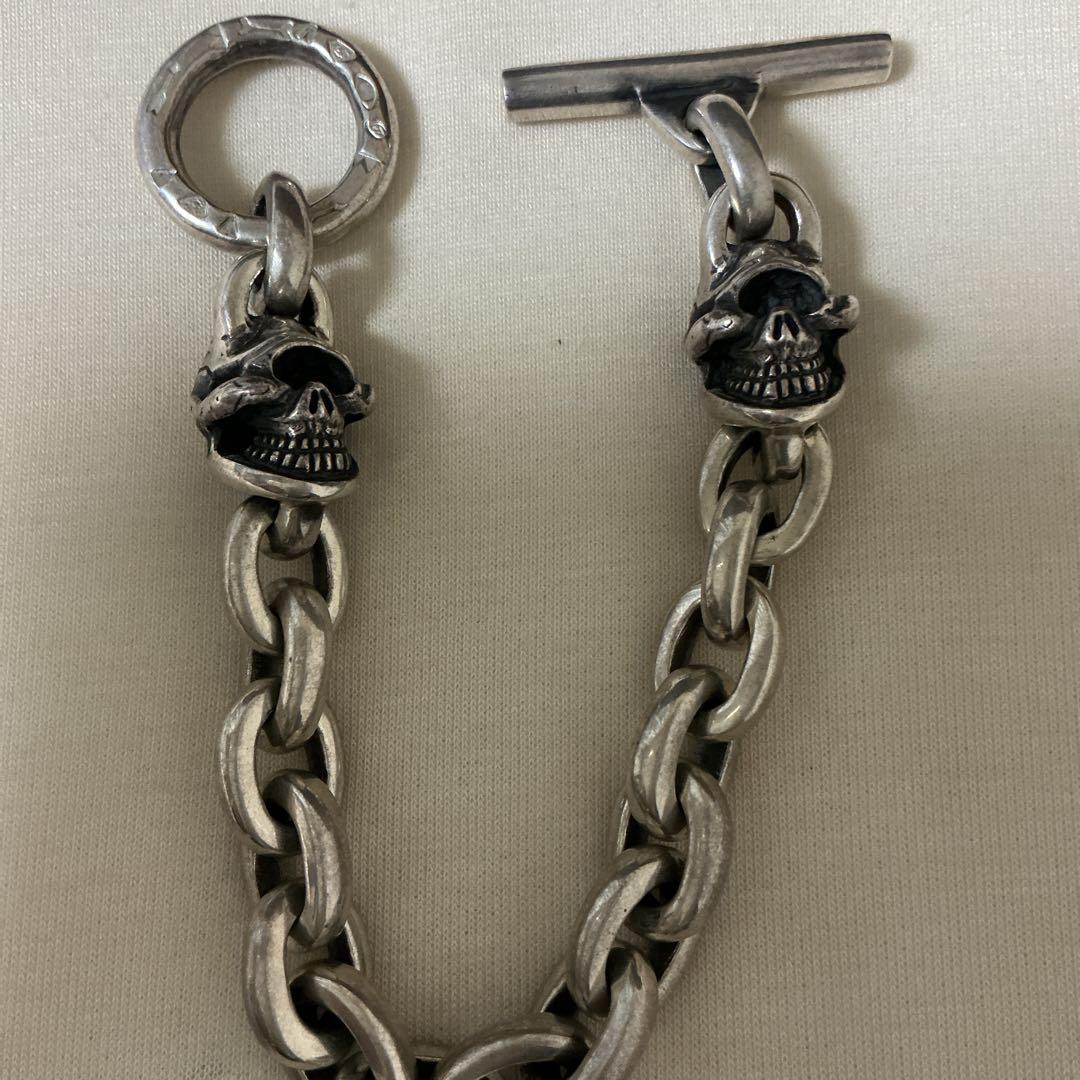 ストップライト　2スカルブレスレット