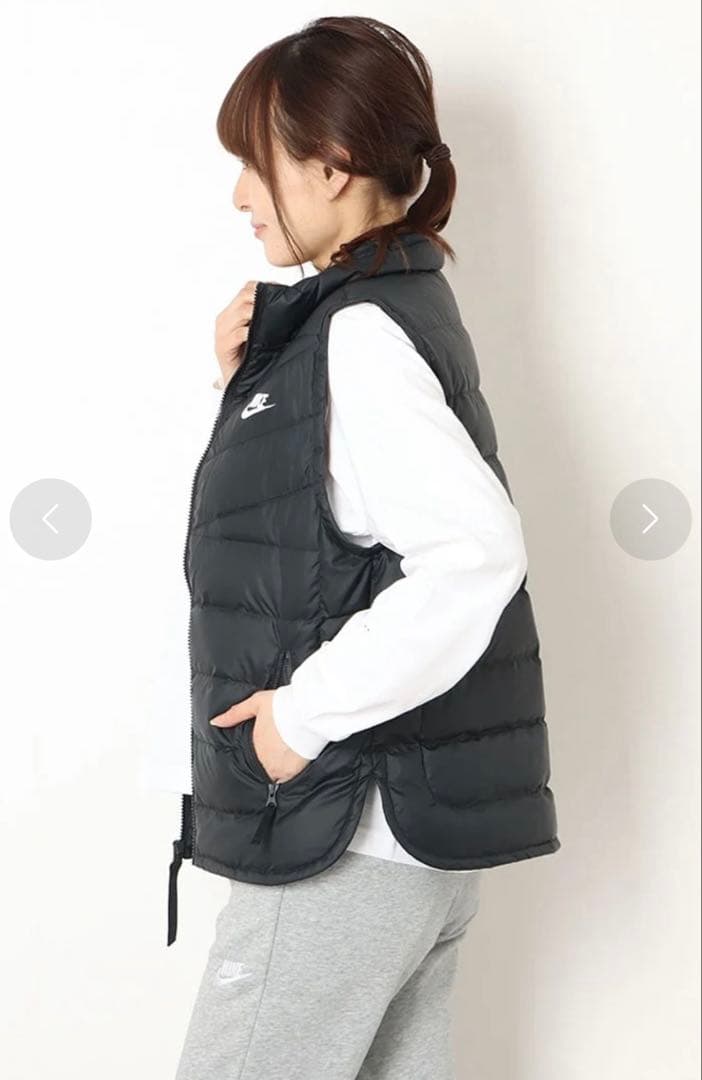 NIKE レディース ダウンベスト ブラック M