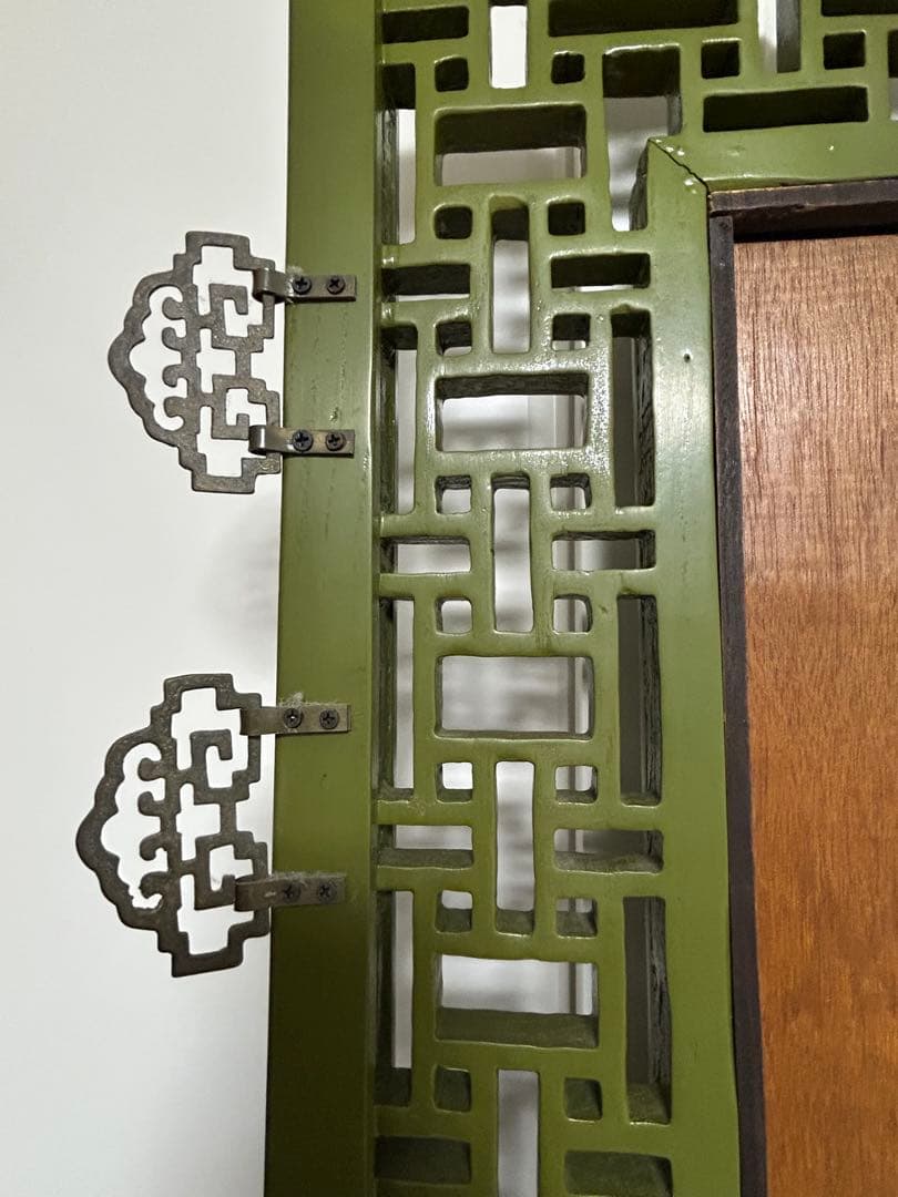 中国アンティーク　ビンテージ　姿見　 大型スタンドミラー　壁掛けミラー