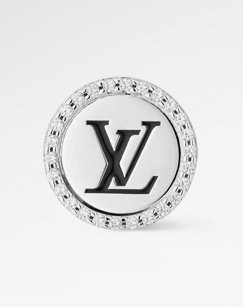 コ*ン様 Louis Vuitton ピアス・LVスパークル シルバーカラー