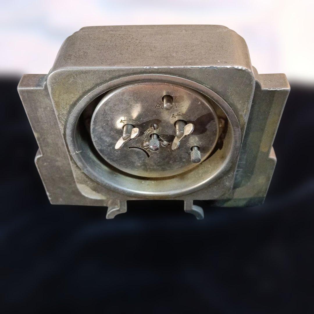 149.セネカ アールデコ置時計 メタル製 絵画のモチーフ使用する極小品