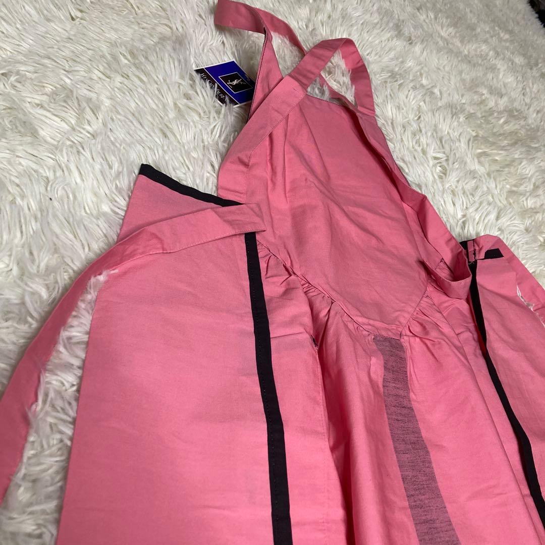 ✨未使用タグ付き品✨ イヴサンローラン エプロン ピンク 花柄 ポケット付き