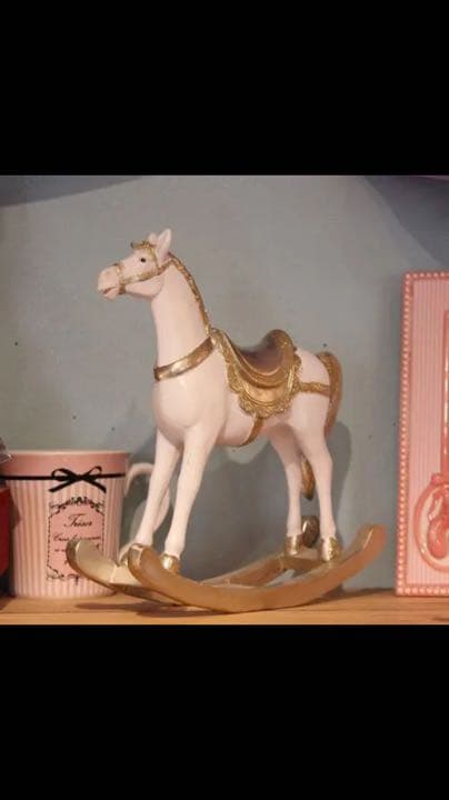 木馬　シャビーシック　メリーゴーランド オーナメント　馬