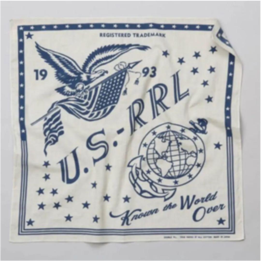 新品*RRL*日本製　US-RRLプリント　コットン　バンダナ*ダブルアールエル