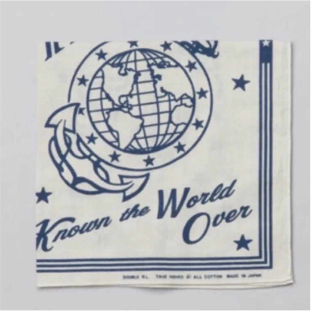 新品*RRL*日本製　US-RRLプリント　コットン　バンダナ*ダブルアールエル