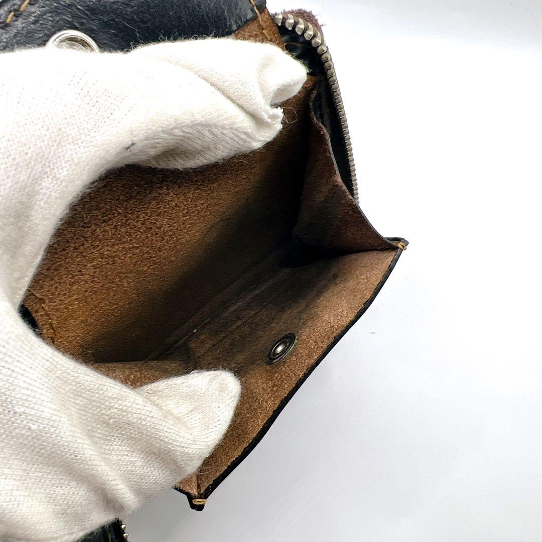 TOYSMcCOY レザーウォレット キルティング 二つ折り ラウンドファスナー