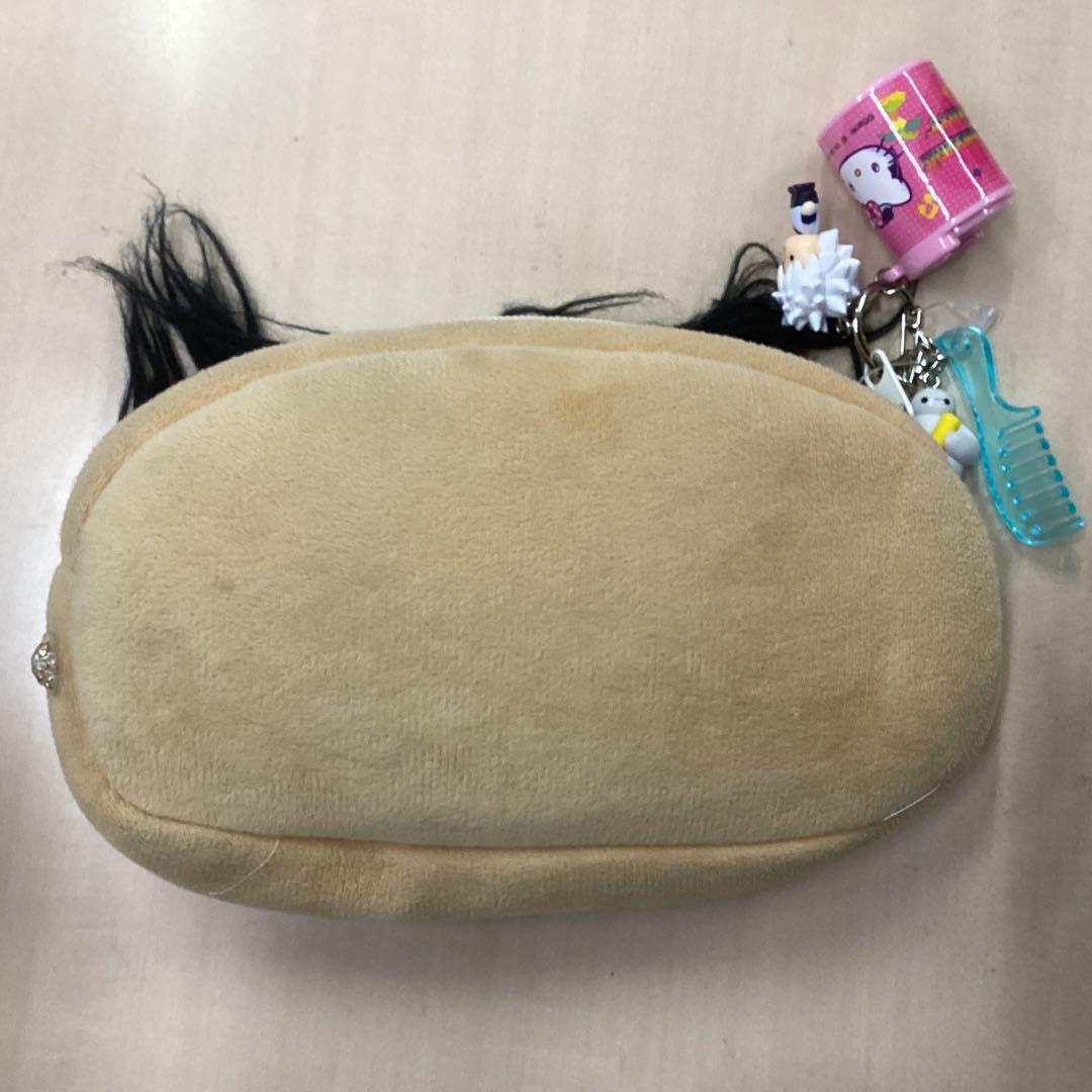 ユニークな顔デザインの筆箱 jk くし付き レアモノ！