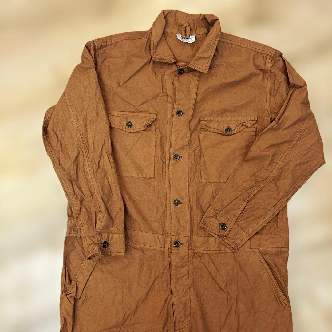 美品　Yarmo ヤーモ　ボイラースーツレンガブラウンMサイズイギリス製