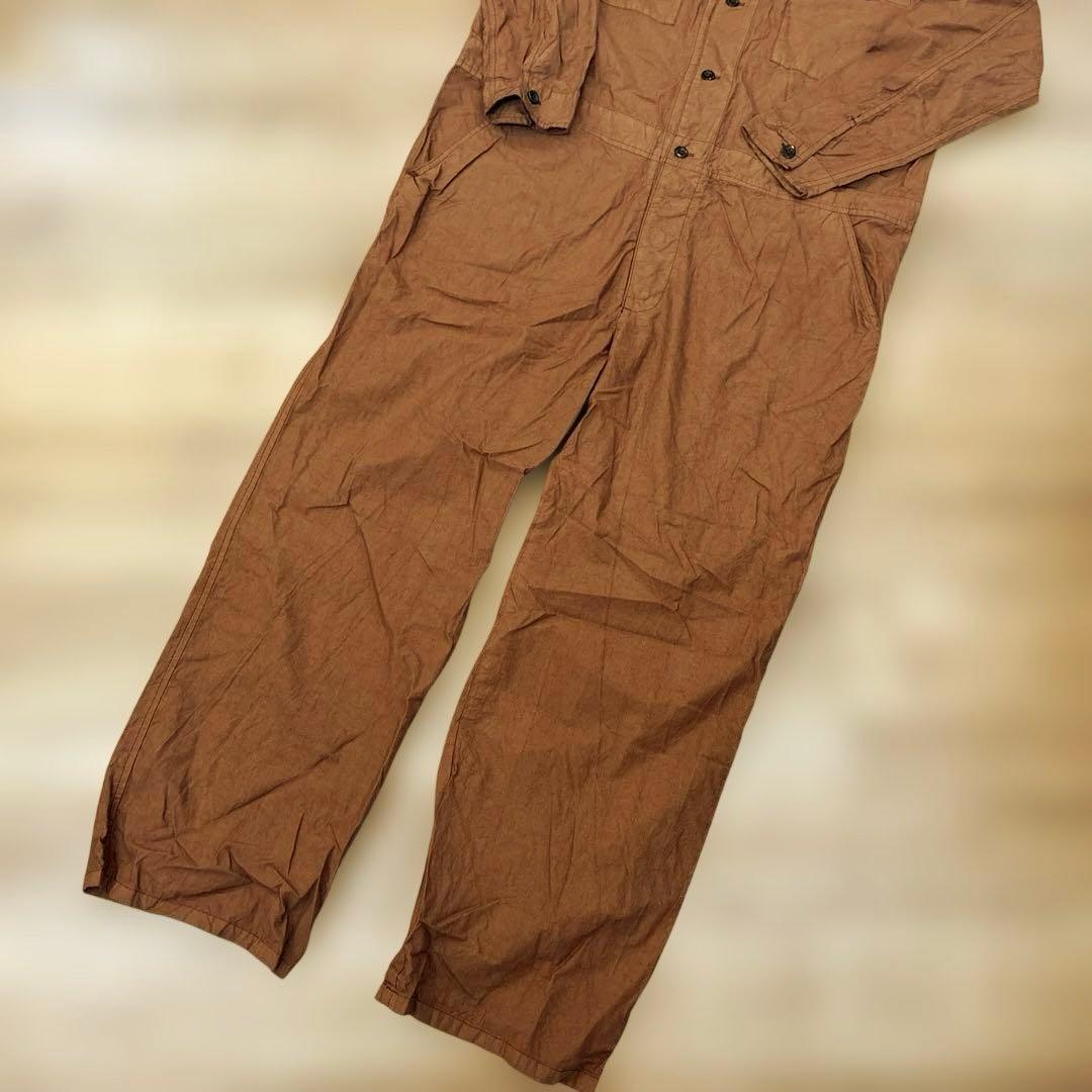 美品　Yarmo ヤーモ　ボイラースーツレンガブラウンMサイズイギリス製