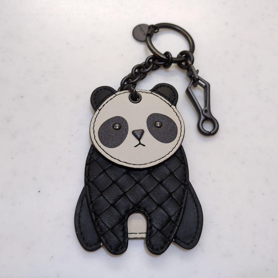 ボッテガヴェネタ　キーリング　キーホルダー　チャーム　レザー　パンダ