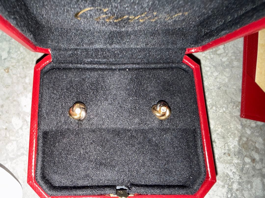 ⭐︎美品　カルティエ　ベビートリニティ　ダイヤピアス