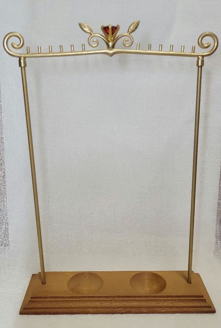 アンティークジュエリー風 マットゴールド アクセサリースタンド