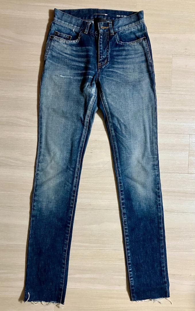 【ほぼ未使用】サンローランパリ ストレートフィット ジーンズ（ブルーデニム）