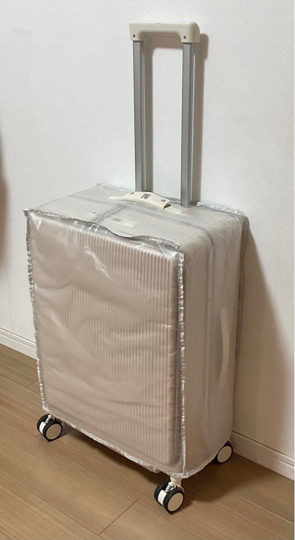 B4U TSAフロントオープン式キャリーケース　Mサイズ　ローズドラジェ