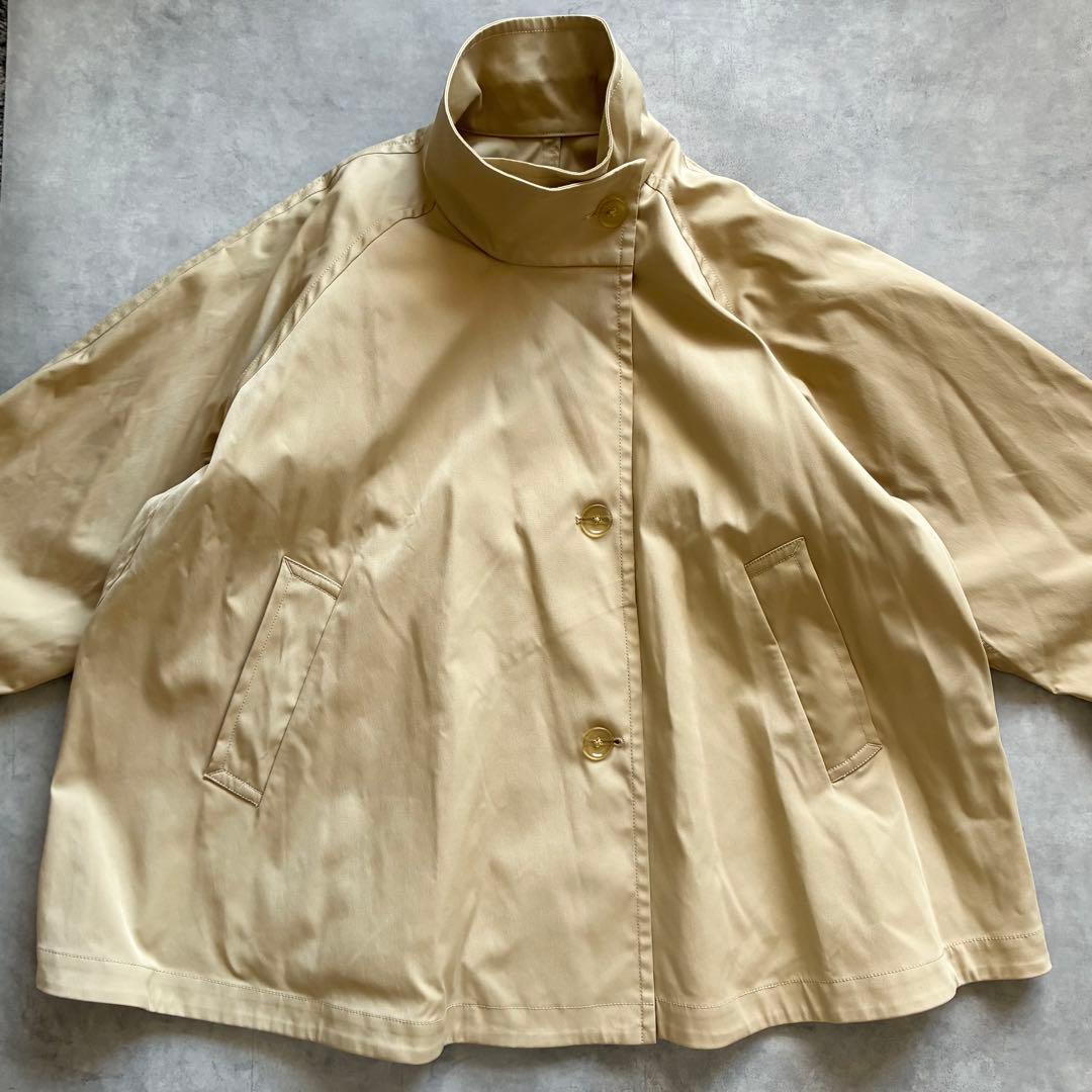 美品 ADAM ET ROPE' フレアミドルトレンチコート アダムエロペ