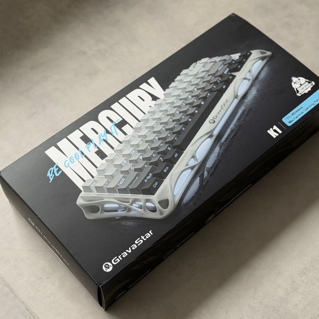 新品 GravaStar Mercury K1 キーボード ホワイト US配列