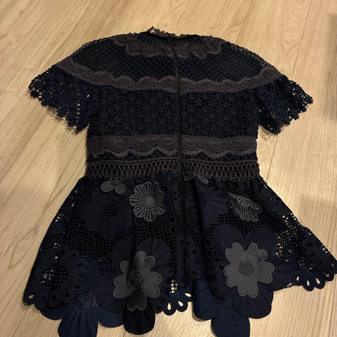 セルフポートレイト　刺繍　トップス