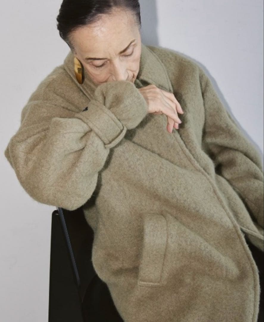 【todayful トゥデイフル】シャギーオーバーコート 38 ロングコート