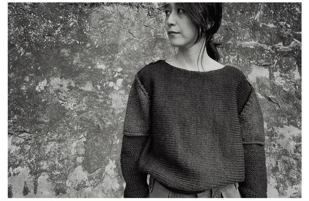 nowos 黒切替ニット