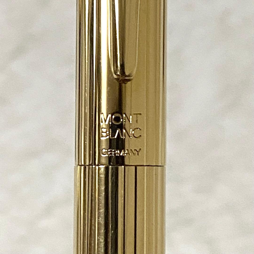 極美品　モンブランMONTBLANC ノブレス　ゴールド　万年筆　585 EF