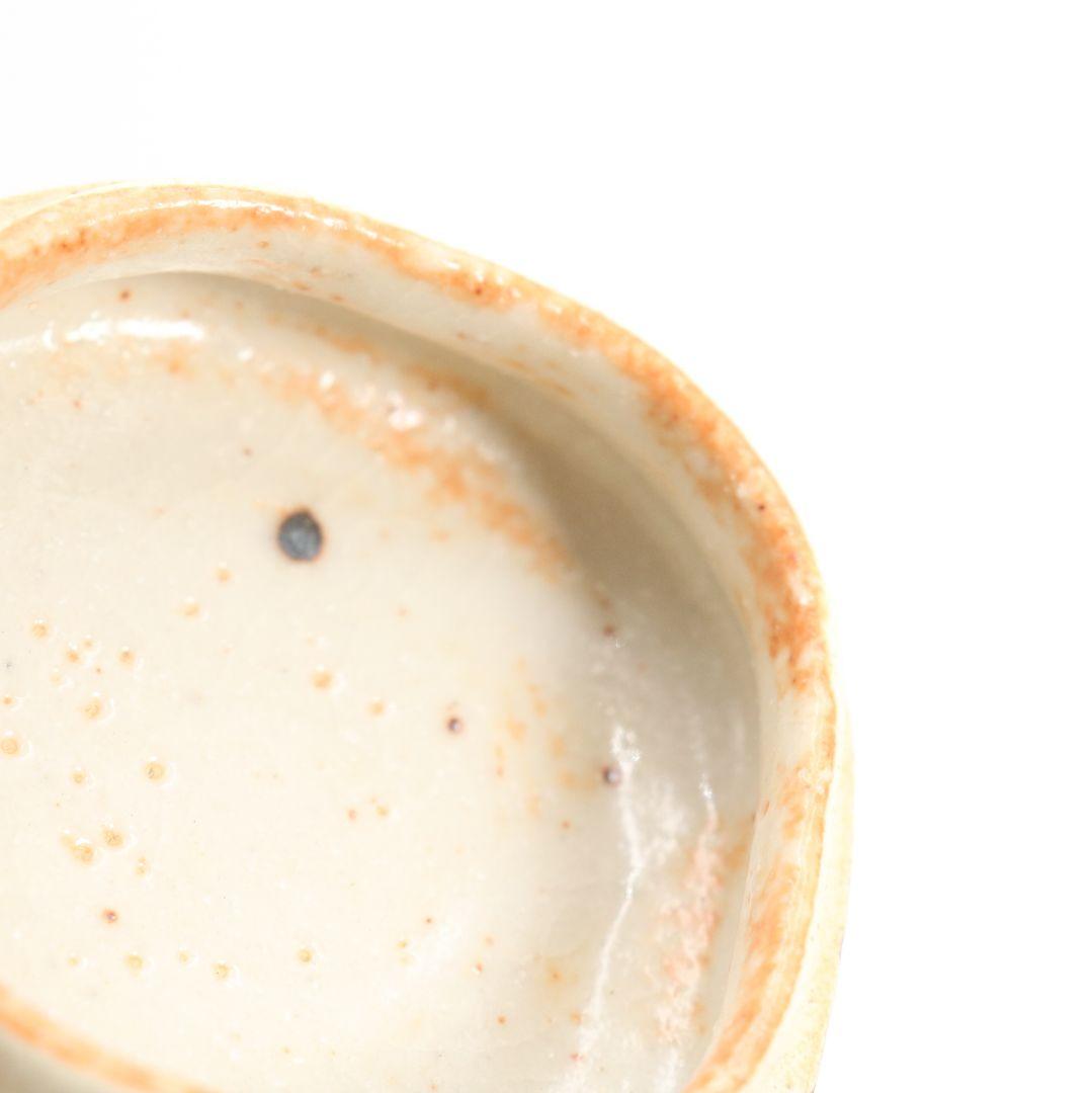 加藤光右衛門作 志野香合 裏千家十五代 鵬雲斎書付 茶道具 共箱　V548　R9