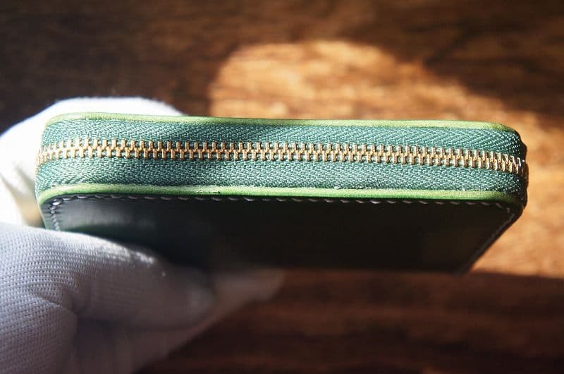 【送料無料】ルガトショルダーのミニラウンドファスナー【パロットグリーン】