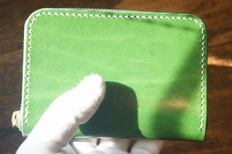 【送料無料】ルガトショルダーのミニラウンドファスナー【パロットグリーン】