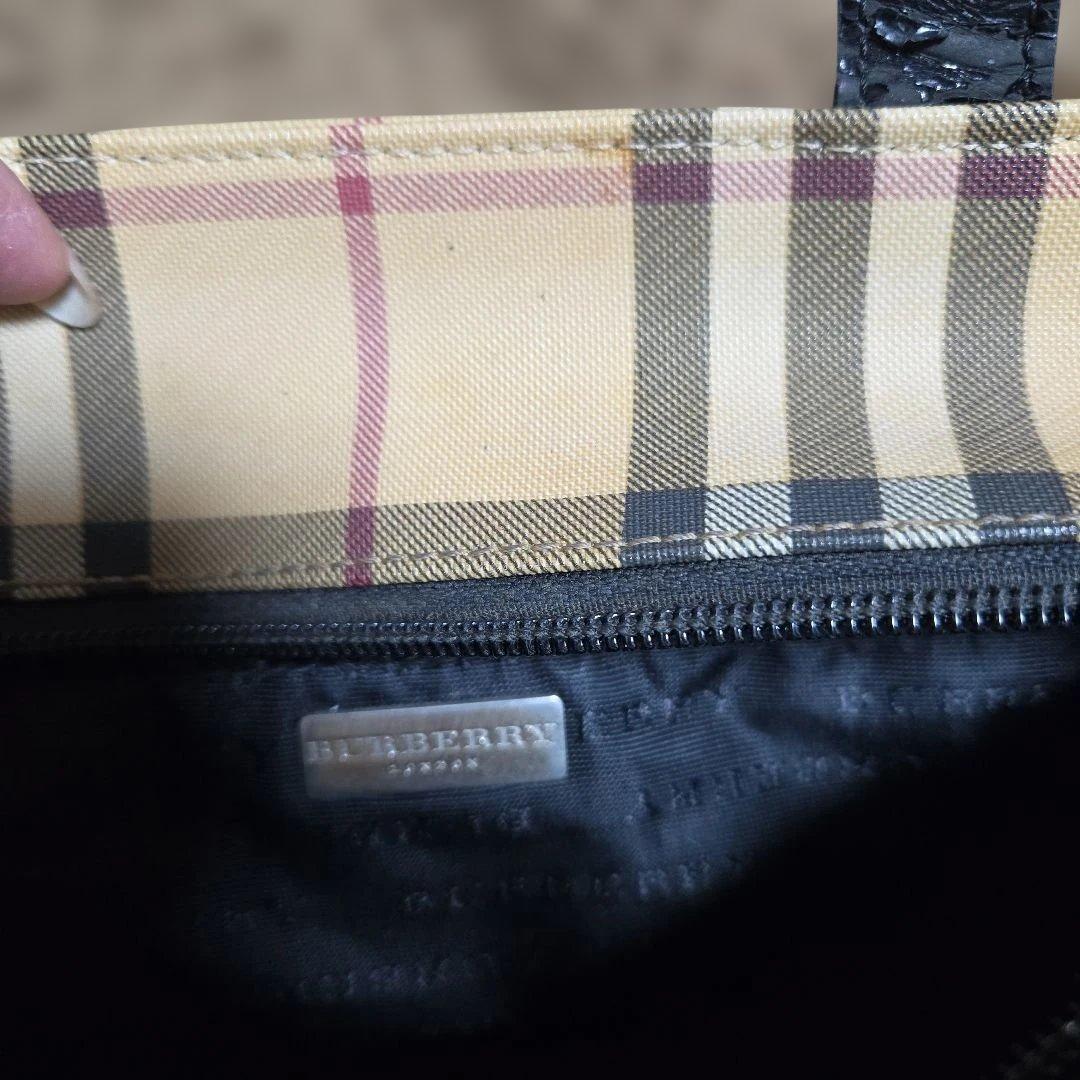 Burberry チェック柄 トートバッグ
