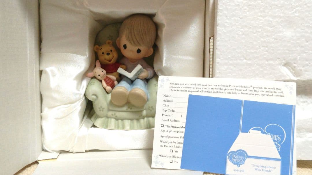 プレシャスモーメンツ×ディズニー　コラボ　くまのプーさん　置き物　飾りインテリア