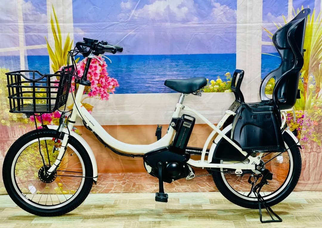 Y2322パスバビー⭐️ヤマハ最上級モデル！子供乗せ電動アシスト自転車