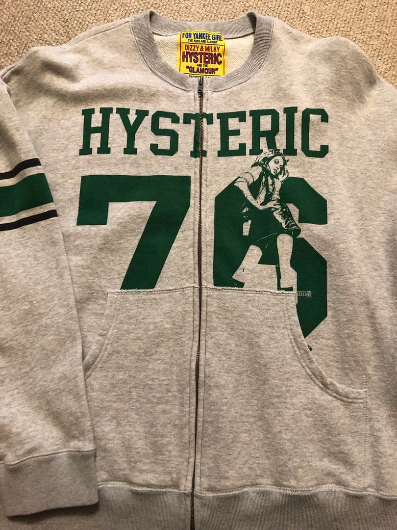 試着のみHYSTERIC GLAMOUR 76 オーバーサイズジャンパーグレー
