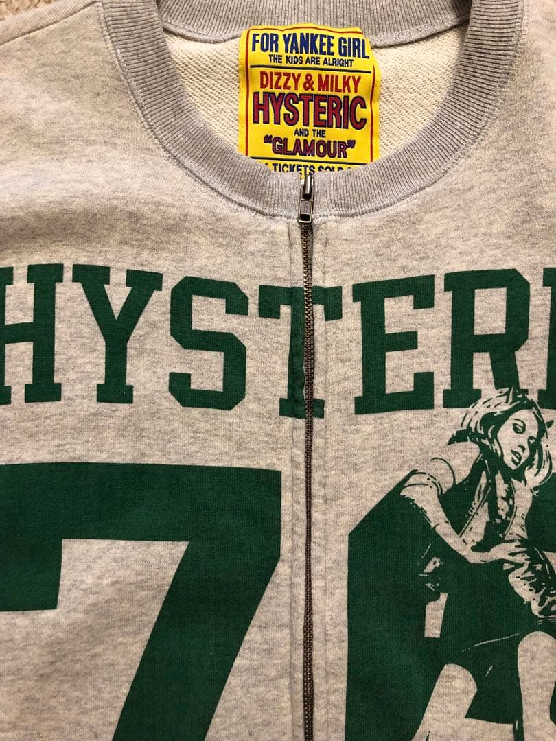 試着のみHYSTERIC GLAMOUR 76 オーバーサイズジャンパーグレー