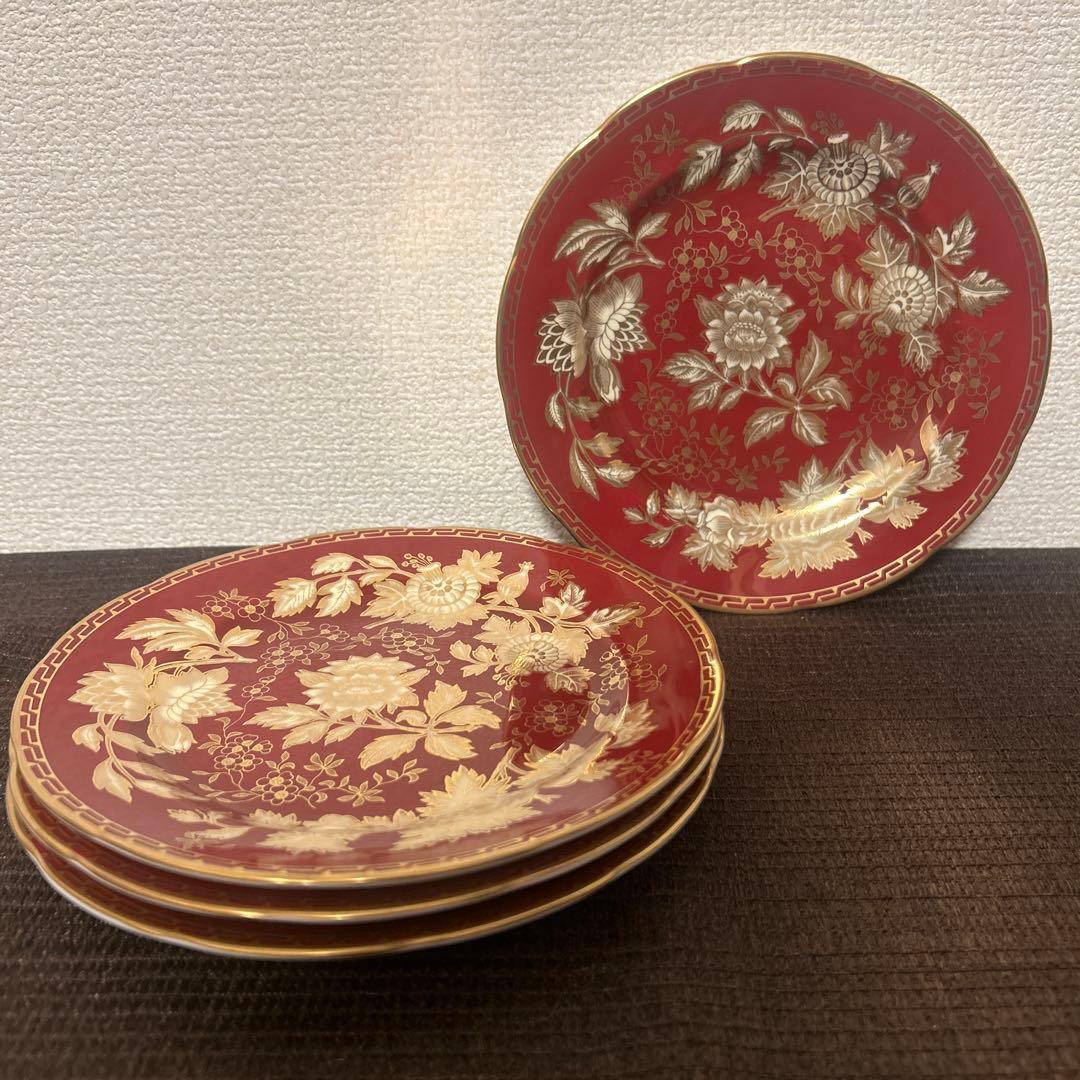 ウェッジウッド　トンキン　ルビー　デザートプレート　18cm