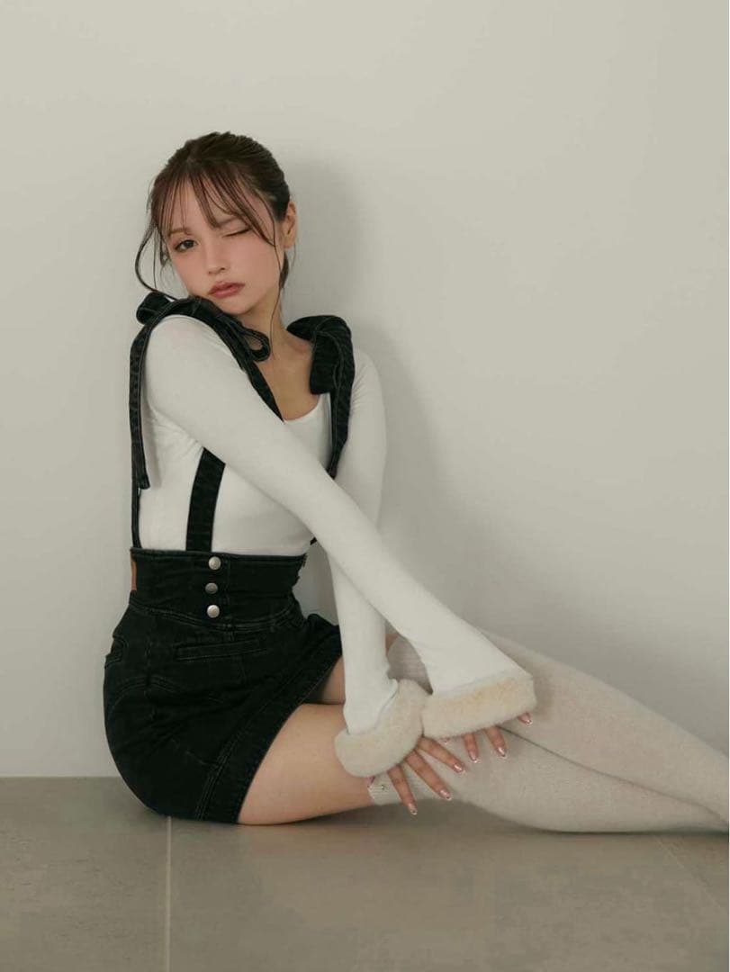 小物 andmary Avery ribbon skirt