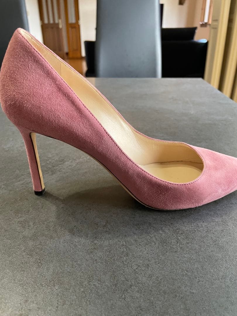 JIMMY CHOO ジミー チュウ　ピンク スエード ハイヒール