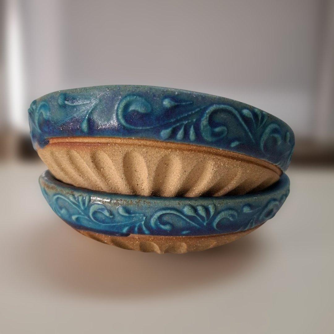 やちむん　5寸鉢　2点