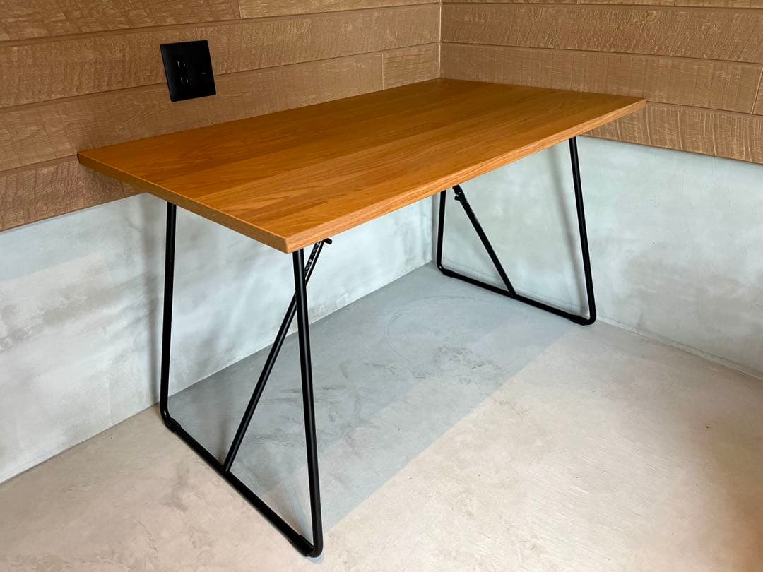 【無印良品】木製折りたたみテーブル オーク材付板 幅120cm