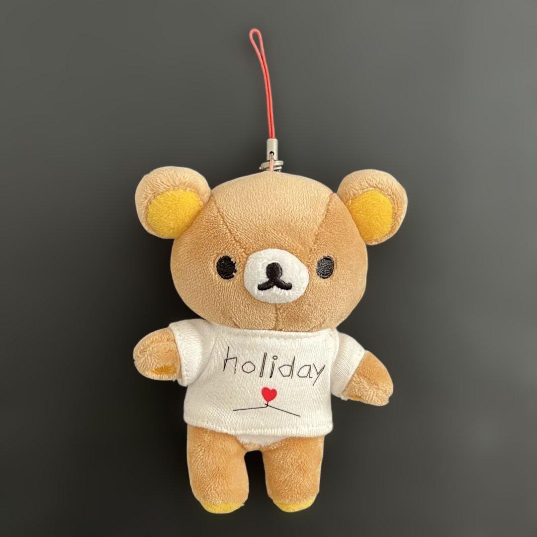 日*1様 リラックマ　コラボ ぬいぐるみストラップ　holiday 白