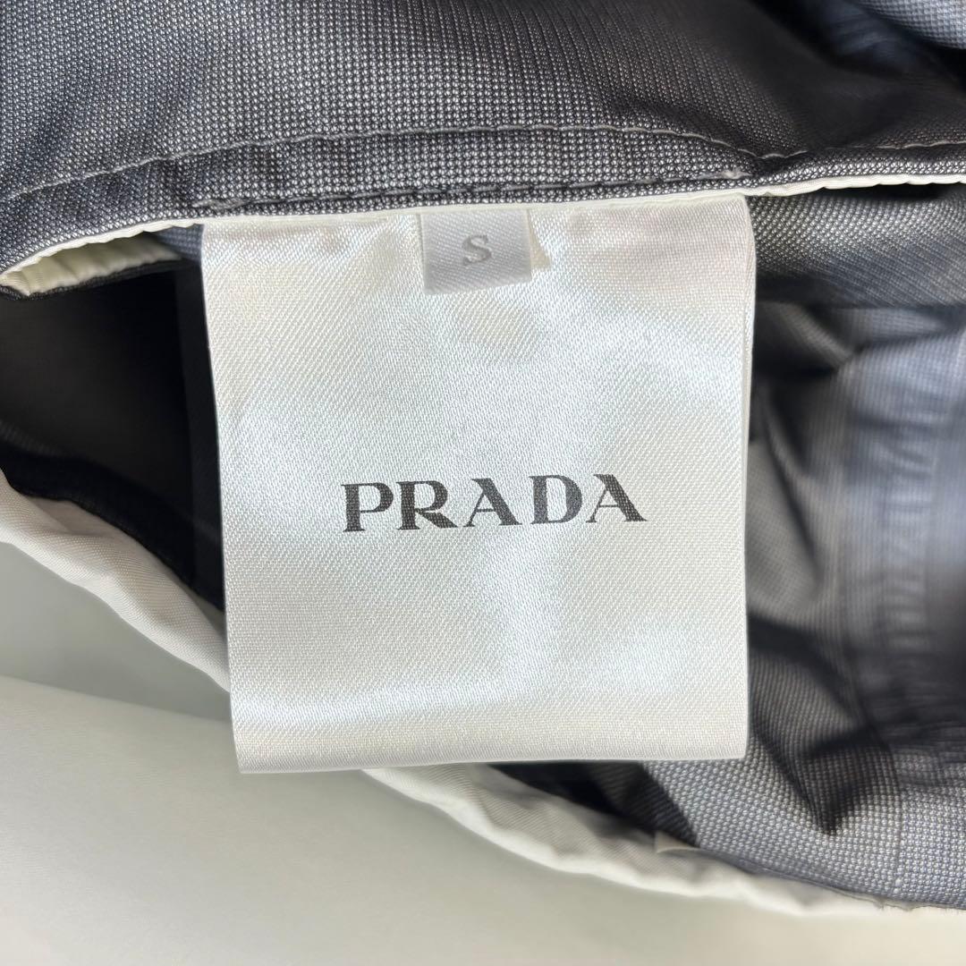 319【希少モデル】プラダ‪スポーツ‪☆アノラックナイロンコート フード ラバー