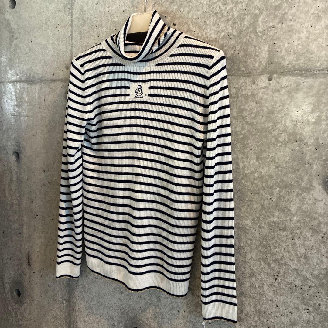 【40%OFF】Miss edi エディちゃん　タートルボーダーニット