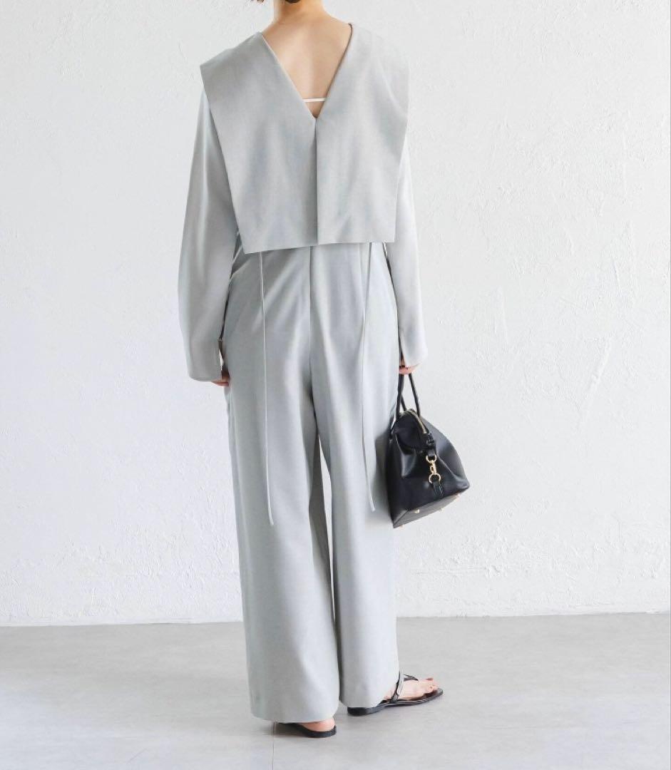 【お正月価格★】NOBLE バックオープンレイヤードオールインワン