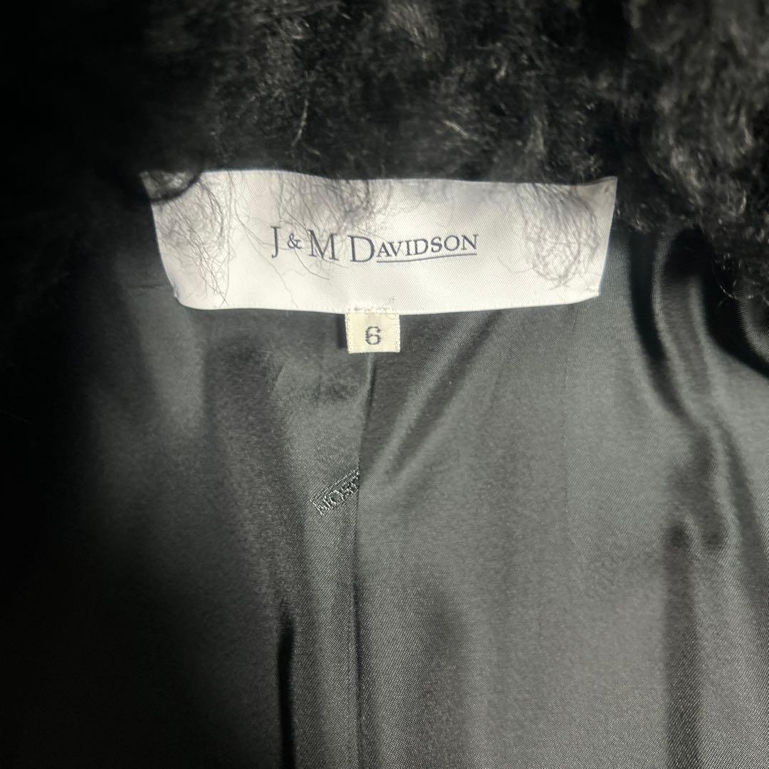 J&M DAVIDSON ファー襟レザージャケット サイズ6