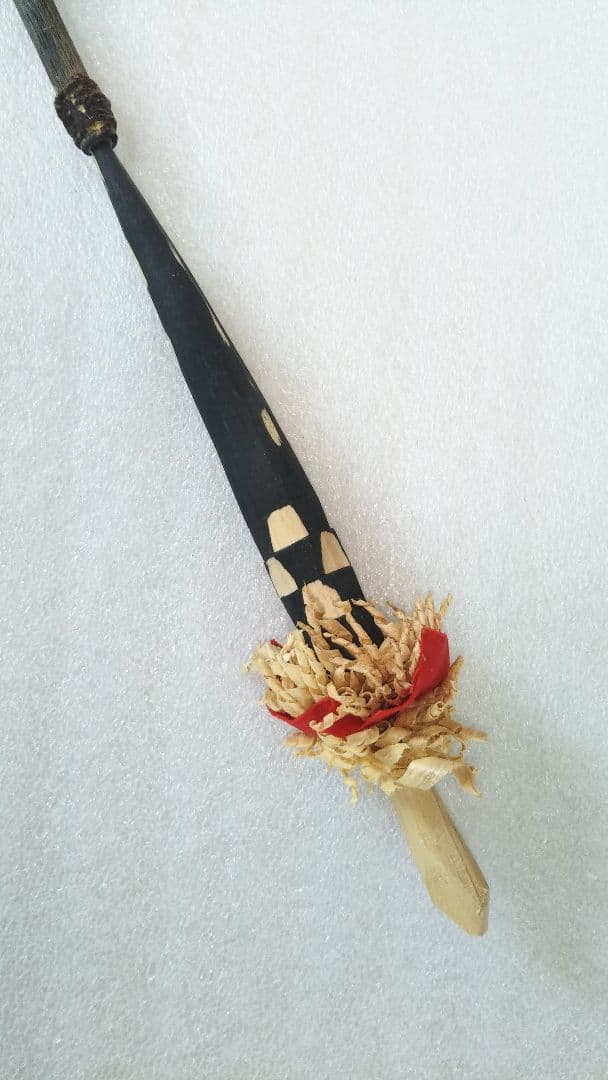 (値下げ)へペライ矢羽付き!　伝統古民具　アイヌ花矢