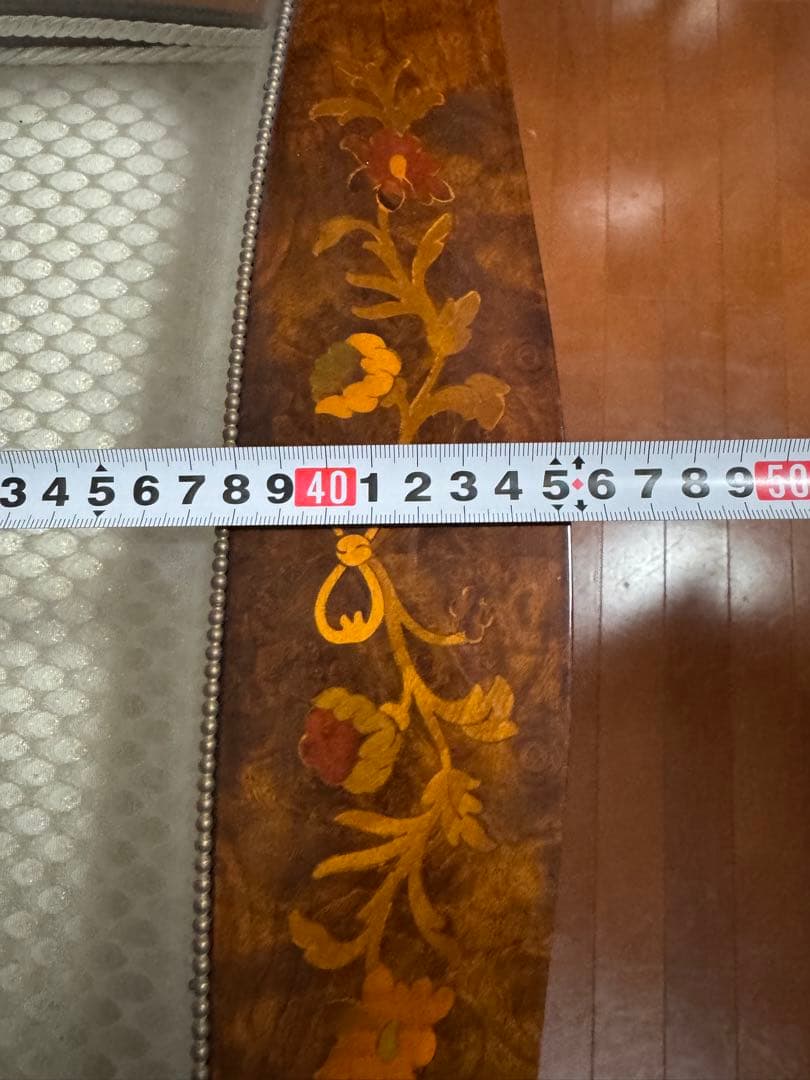 ディスプレイテーブル 木製 ガラス天板