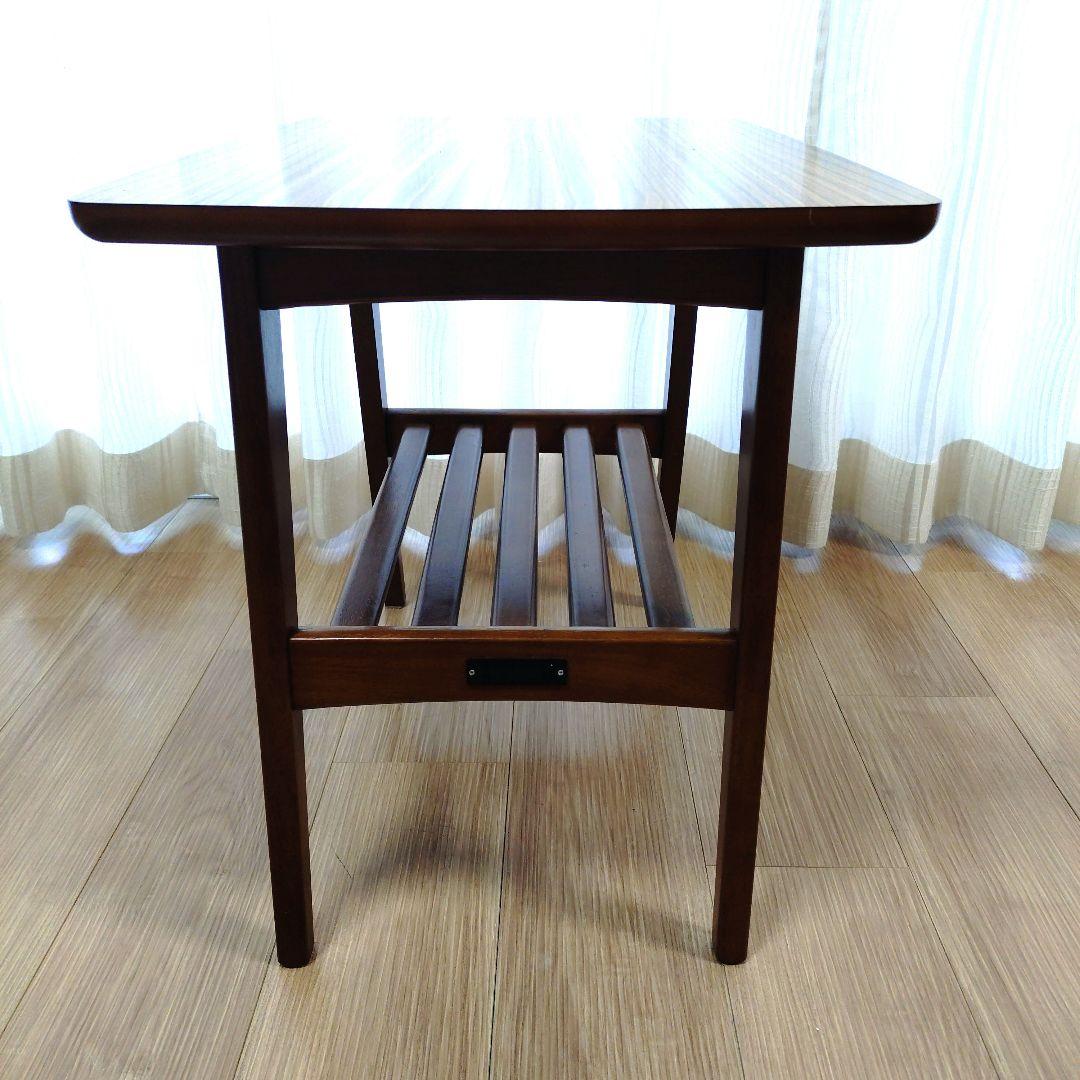 カリモク60　リビングテーブル小　ウォールナット　サイドテーブル
