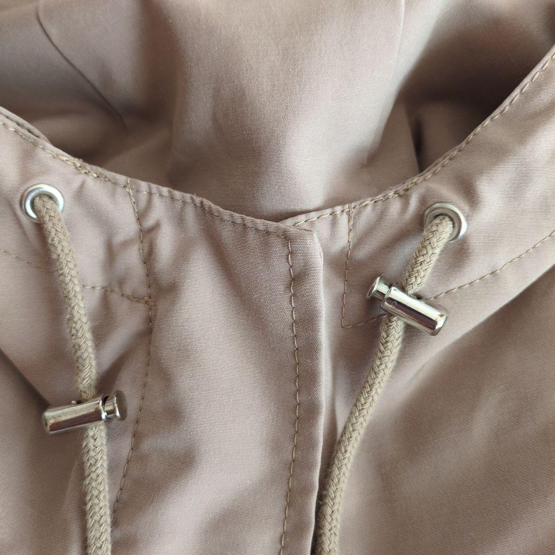 23区 ミリタリー フーデット モッズ ダウン コート ベージュ M 38