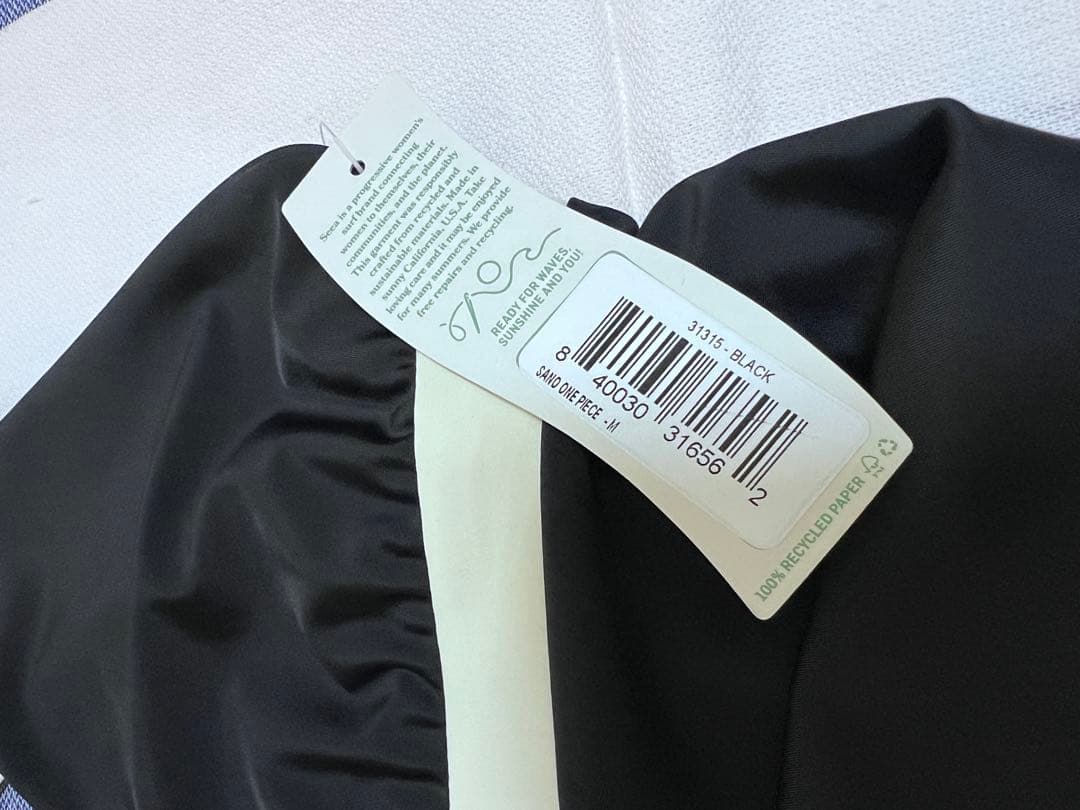 【Seea】新品 San-O One Piece - Black サイズM