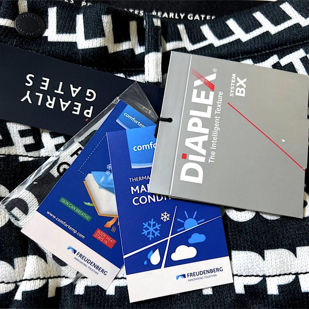 新品 パーリーゲイツ 裏起毛ミドルゲージ天竺*DiAPLEX中綿パンツ