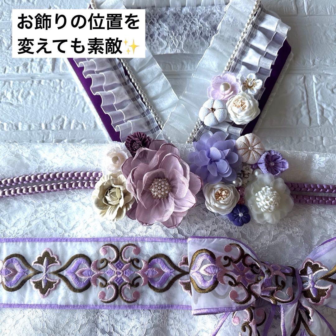 497 重ね衿　レース半衿・帯揚げ　正絹帯締め　マルチレース　豪華お飾り3点