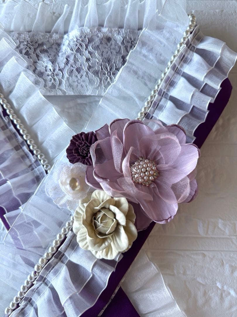 497 重ね衿　レース半衿・帯揚げ　正絹帯締め　マルチレース　豪華お飾り3点